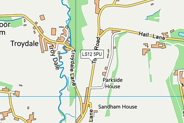 LS12 5PU map - OS VectorMap District (Ordnance Survey)