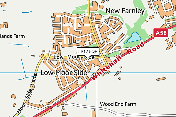 LS12 5QP map - OS VectorMap District (Ordnance Survey)