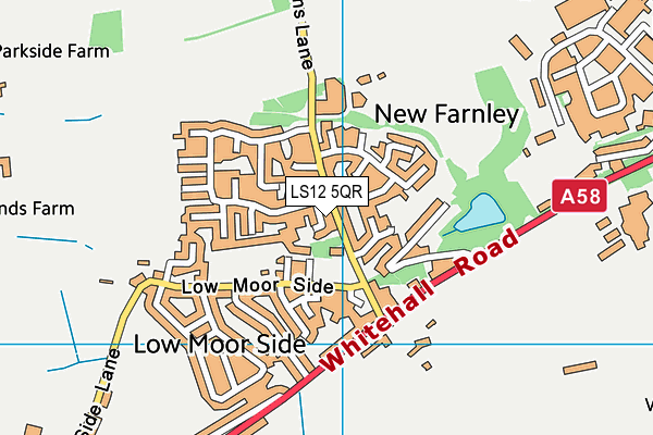 LS12 5QR map - OS VectorMap District (Ordnance Survey)