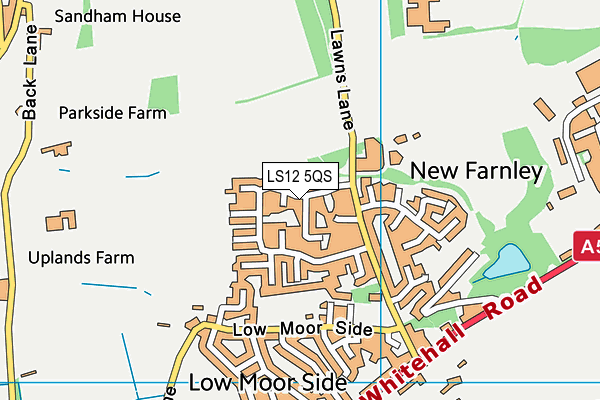 LS12 5QS map - OS VectorMap District (Ordnance Survey)