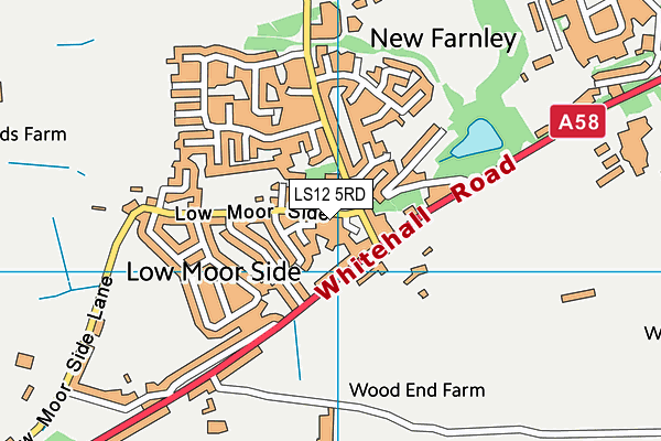 LS12 5RD map - OS VectorMap District (Ordnance Survey)