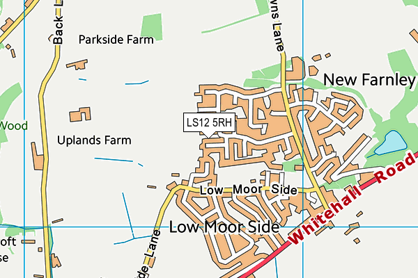 LS12 5RH map - OS VectorMap District (Ordnance Survey)