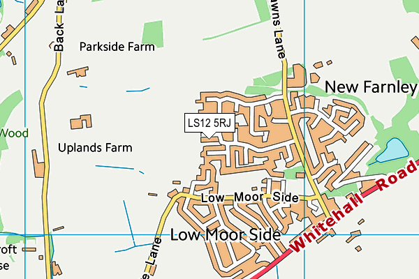 LS12 5RJ map - OS VectorMap District (Ordnance Survey)