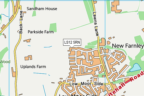 LS12 5RN map - OS VectorMap District (Ordnance Survey)