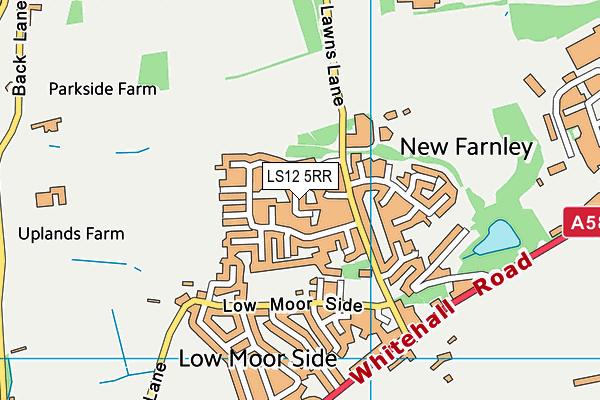 LS12 5RR map - OS VectorMap District (Ordnance Survey)