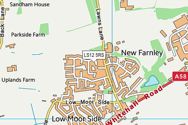 LS12 5RS map - OS VectorMap District (Ordnance Survey)