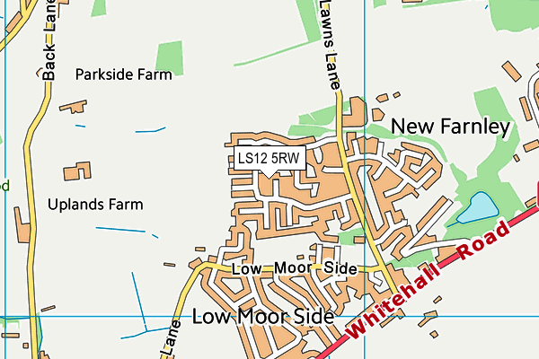 LS12 5RW map - OS VectorMap District (Ordnance Survey)