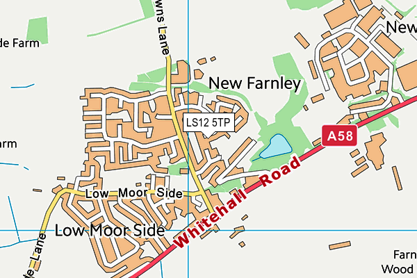 LS12 5TP map - OS VectorMap District (Ordnance Survey)