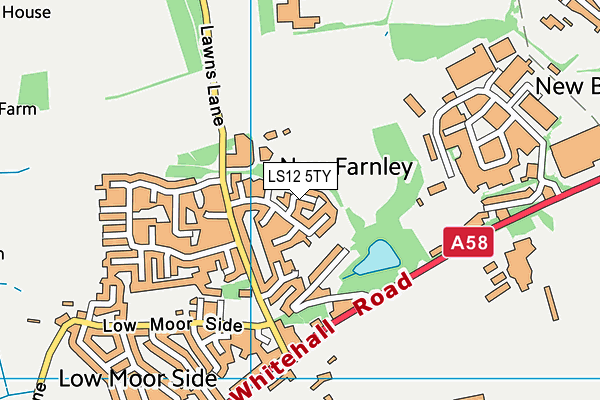 LS12 5TY map - OS VectorMap District (Ordnance Survey)