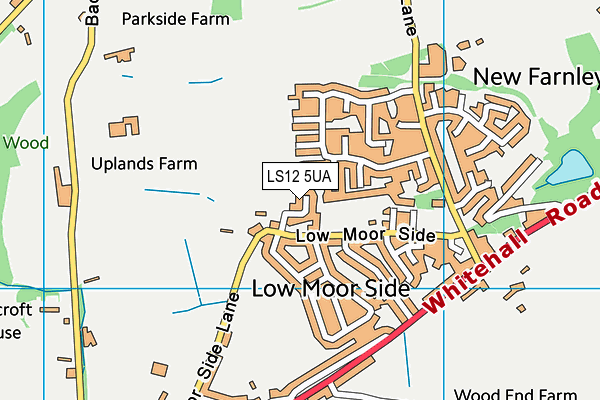 LS12 5UA map - OS VectorMap District (Ordnance Survey)