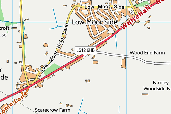 LS12 6HB map - OS VectorMap District (Ordnance Survey)