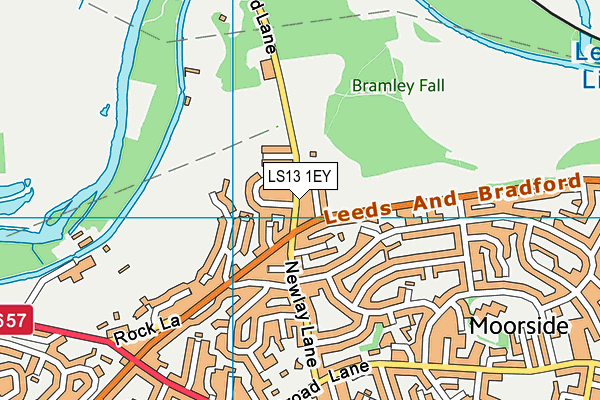 LS13 1EY map - OS VectorMap District (Ordnance Survey)