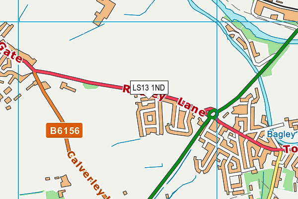 LS13 1ND map - OS VectorMap District (Ordnance Survey)