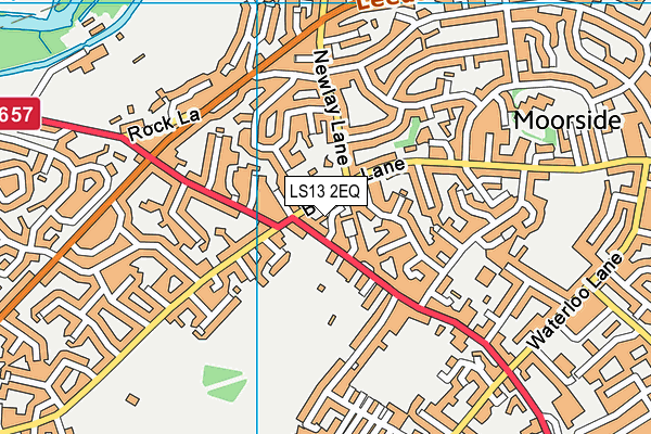 LS13 2EQ map - OS VectorMap District (Ordnance Survey)