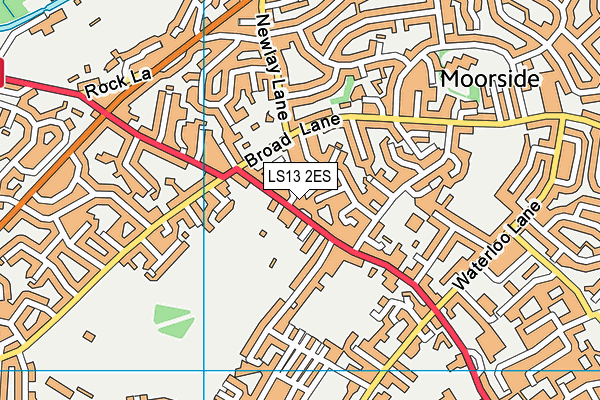 LS13 2ES map - OS VectorMap District (Ordnance Survey)