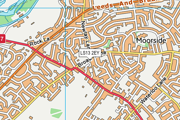 LS13 2EY map - OS VectorMap District (Ordnance Survey)