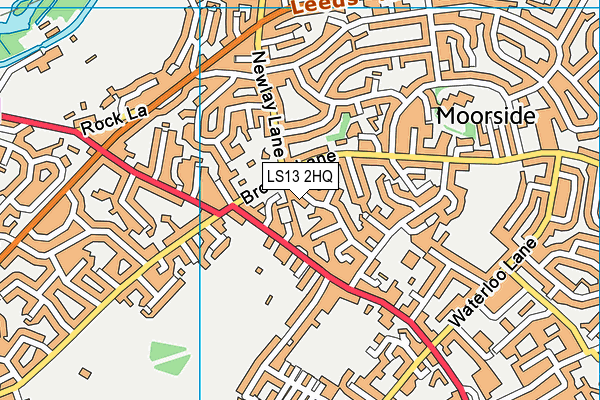 LS13 2HQ map - OS VectorMap District (Ordnance Survey)