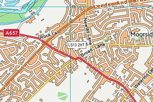 LS13 2HT map - OS VectorMap District (Ordnance Survey)
