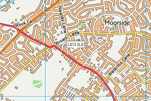 LS13 2LS map - OS VectorMap District (Ordnance Survey)