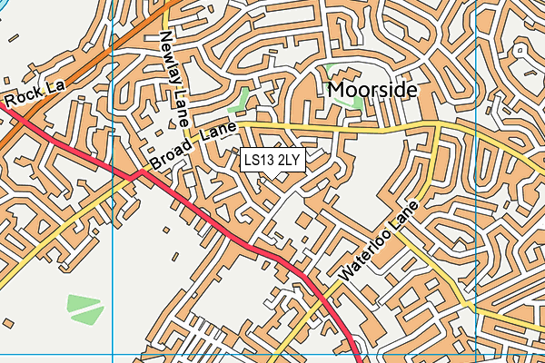 LS13 2LY map - OS VectorMap District (Ordnance Survey)