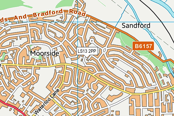 LS13 2PP map - OS VectorMap District (Ordnance Survey)