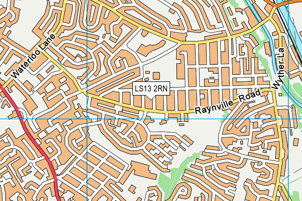 LS13 2RN map - OS VectorMap District (Ordnance Survey)