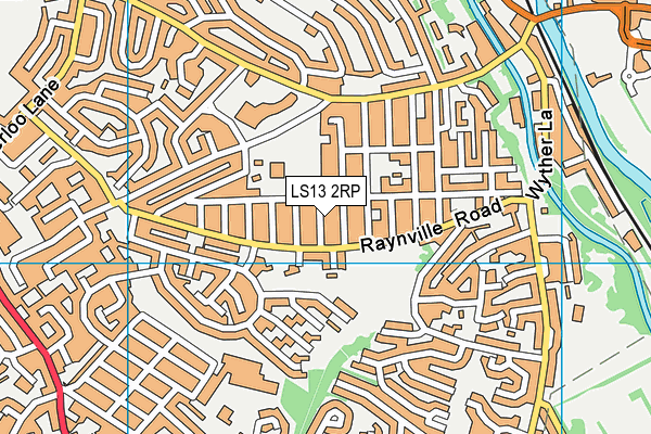 LS13 2RP map - OS VectorMap District (Ordnance Survey)