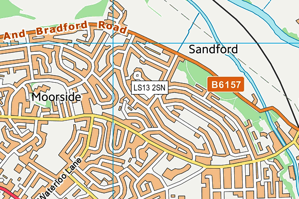 LS13 2SN map - OS VectorMap District (Ordnance Survey)