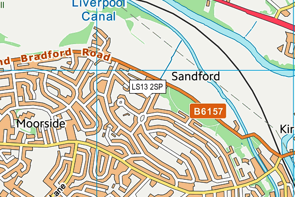 LS13 2SP map - OS VectorMap District (Ordnance Survey)