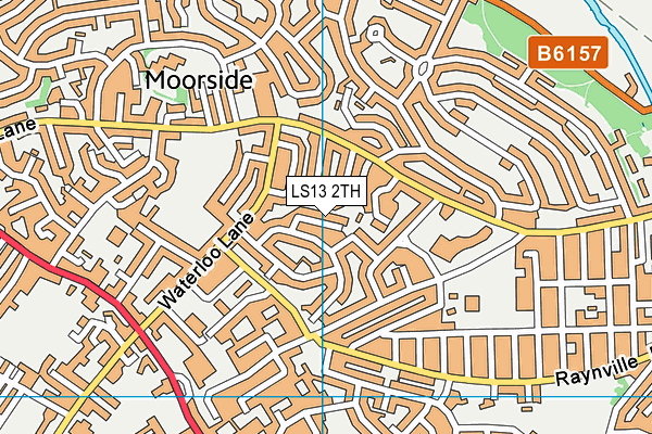 LS13 2TH map - OS VectorMap District (Ordnance Survey)
