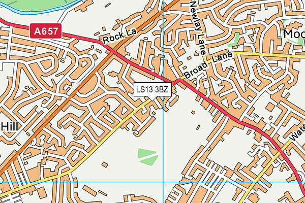 LS13 3BZ map - OS VectorMap District (Ordnance Survey)