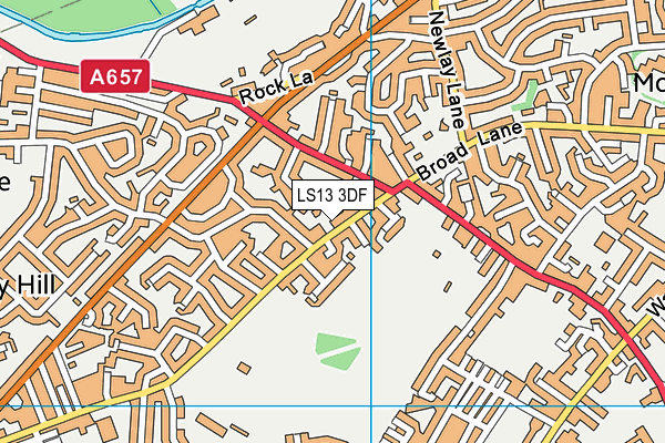 Bramley Baths map (LS13 3DF) - OS VectorMap District (Ordnance Survey)