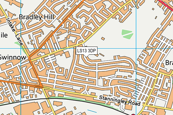 Bramley Park Academy map (LS13 3DP) - OS VectorMap District (Ordnance Survey)