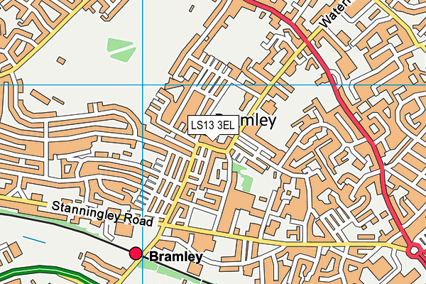 LS13 3EL map - OS VectorMap District (Ordnance Survey)