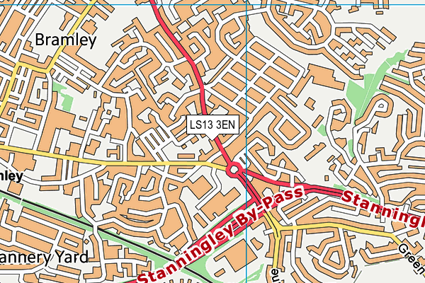 LS13 3EN map - OS VectorMap District (Ordnance Survey)
