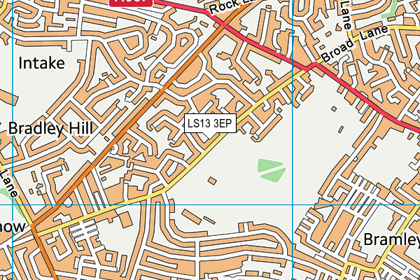 LS13 3EP map - OS VectorMap District (Ordnance Survey)