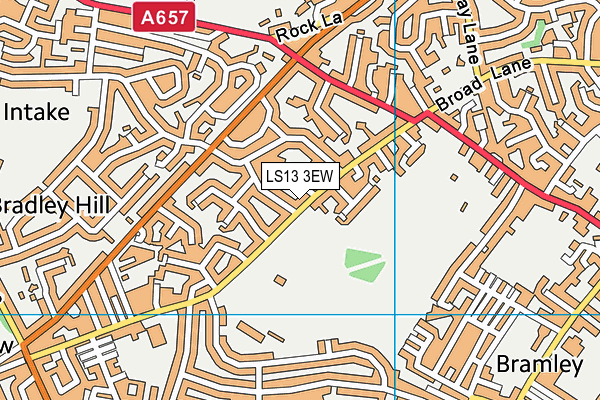 LS13 3EW map - OS VectorMap District (Ordnance Survey)