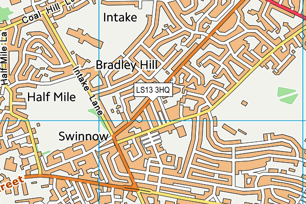 LS13 3HQ map - OS VectorMap District (Ordnance Survey)