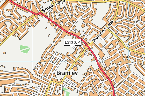 LS13 3JP map - OS VectorMap District (Ordnance Survey)