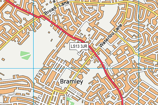 LS13 3JR map - OS VectorMap District (Ordnance Survey)