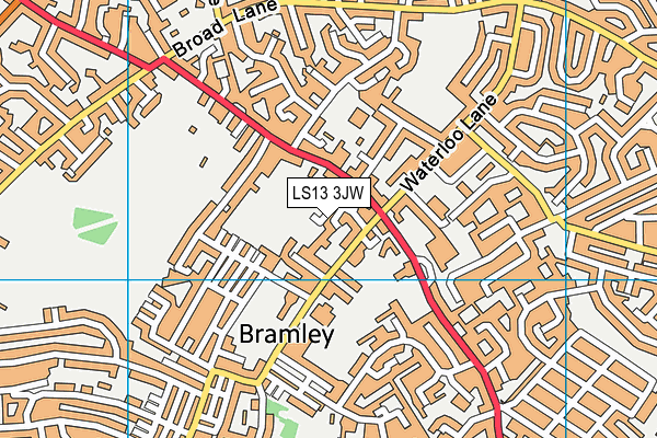 LS13 3JW map - OS VectorMap District (Ordnance Survey)