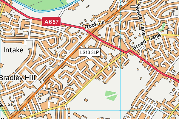 LS13 3LP map - OS VectorMap District (Ordnance Survey)