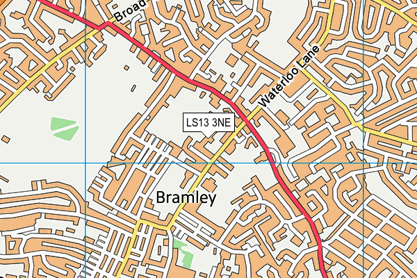 Bramley St Peter's Church of England Primary School map (LS13 3NE) - OS VectorMap District (Ordnance Survey)