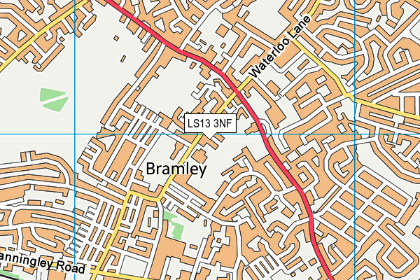 LS13 3NF map - OS VectorMap District (Ordnance Survey)