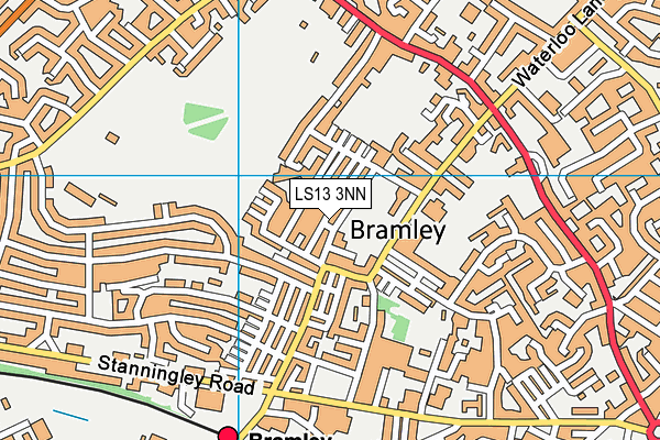 LS13 3NN map - OS VectorMap District (Ordnance Survey)