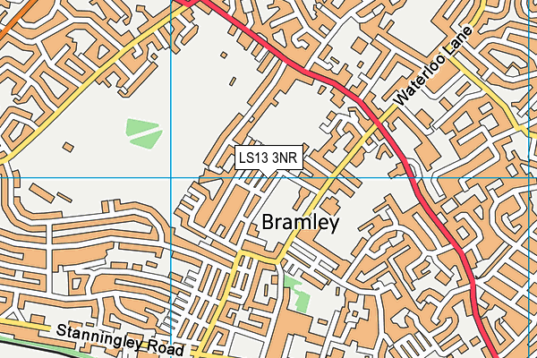 LS13 3NR map - OS VectorMap District (Ordnance Survey)