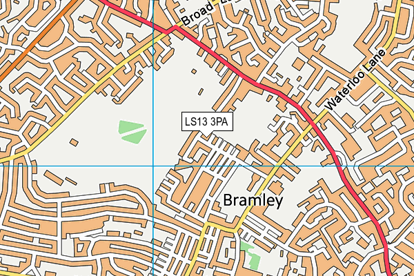 LS13 3PA map - OS VectorMap District (Ordnance Survey)