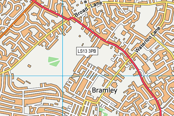 LS13 3PB map - OS VectorMap District (Ordnance Survey)