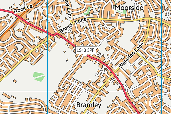 LS13 3PF map - OS VectorMap District (Ordnance Survey)