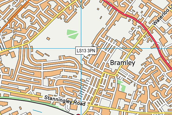 LS13 3PN map - OS VectorMap District (Ordnance Survey)